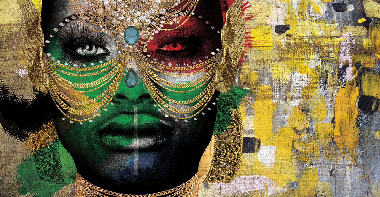 Girl - highest quality handcrafted wall art work on large canvas & framed canvas prints by Nikki Chu 