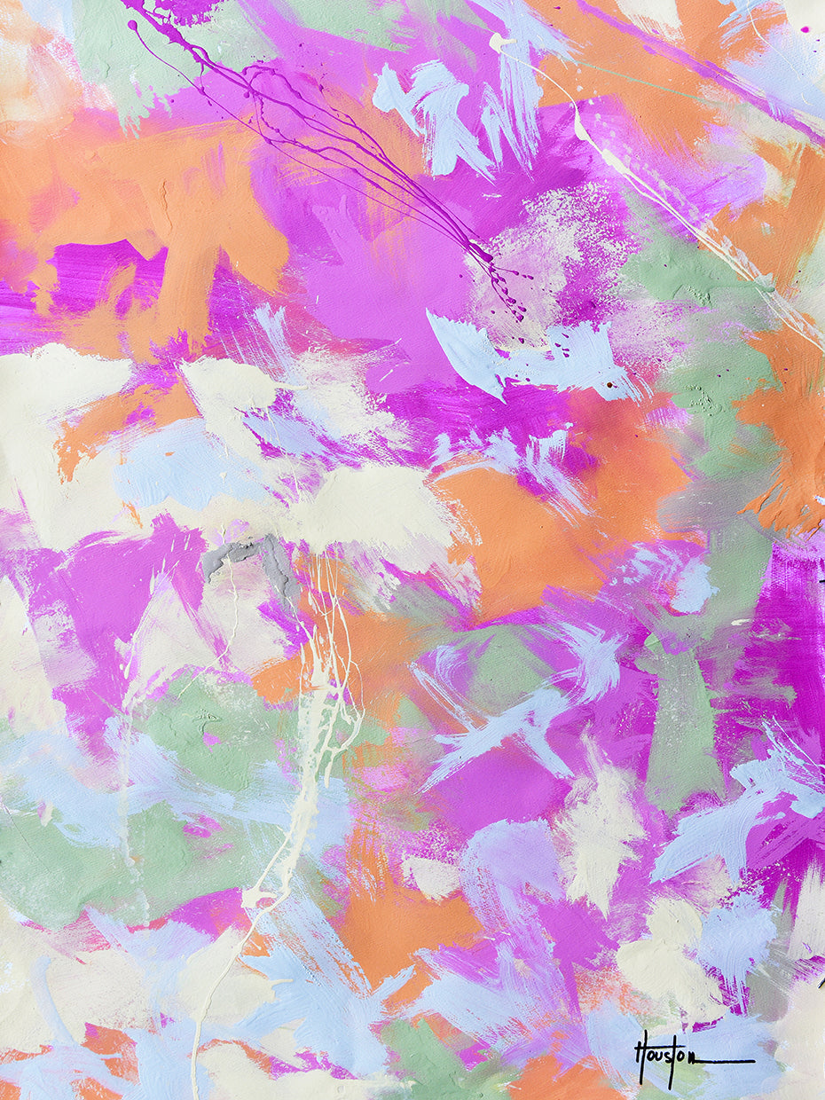 Flavors of Sherbet handcrafted art work on canvas or framed canvas prints by Dan Houston 