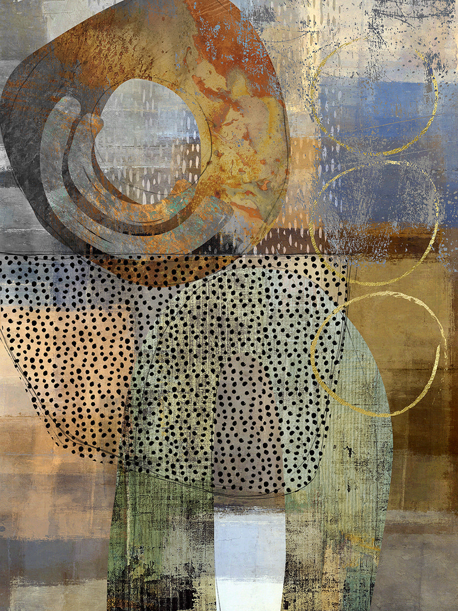 Tipping Point Abstract handcrafted art work on canvas or framed canvas prints by Nikki Chu 