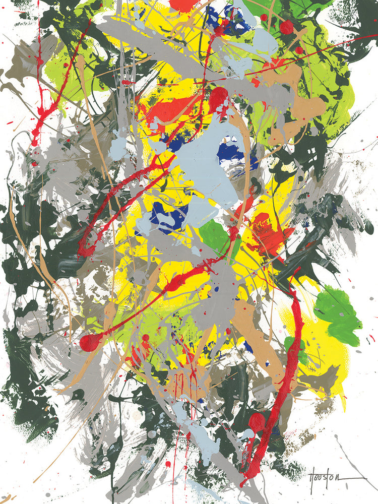 Abstract 1 handcrafted art work on canvas or framed canvas prints by Dan Houston 