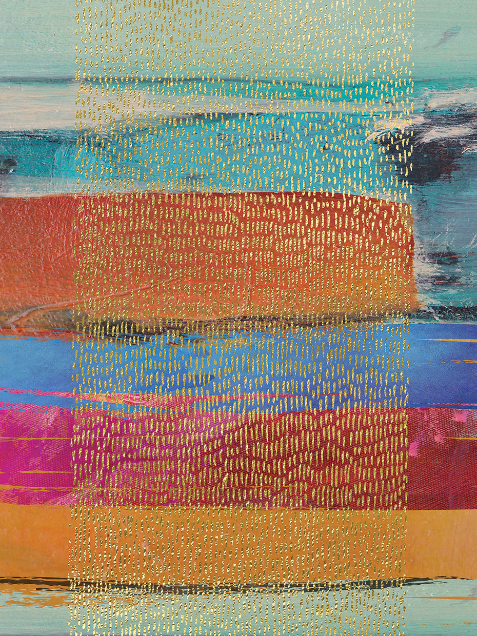 Golden Rain handcrafted art work on canvas or framed canvas prints by Nikki Chu 