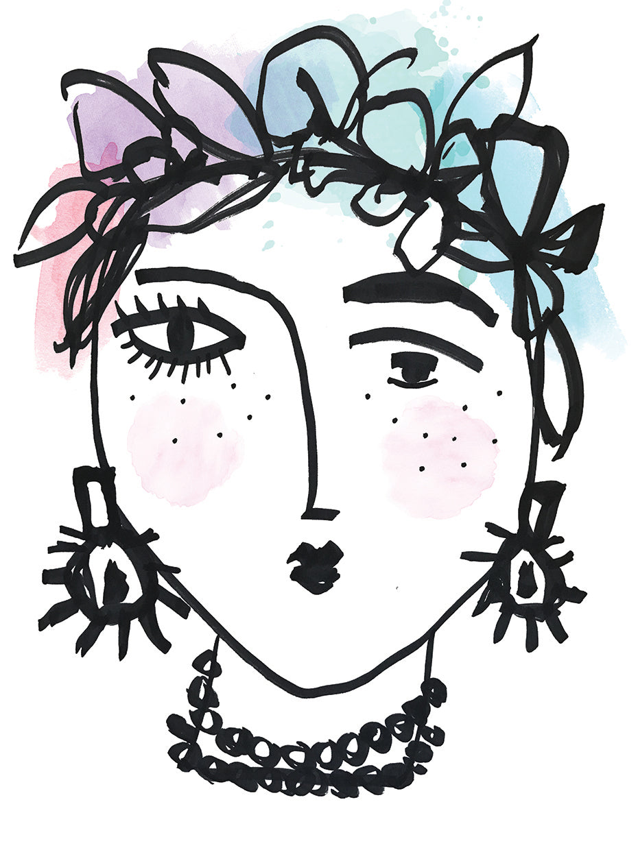 Happy Girl 2 handcrafted art work on canvas or framed canvas prints by Nikki Chu 