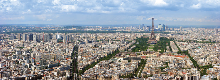 Cuadro en lienzo Vista de París desde la torre