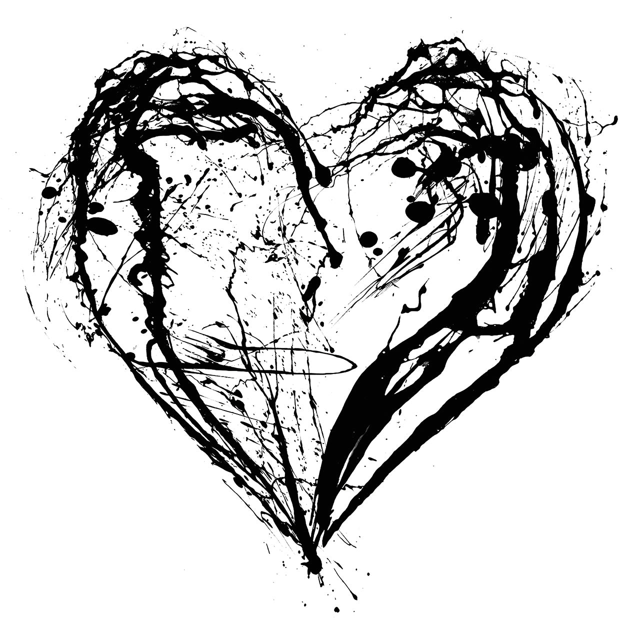 Inky Sketch Valentine Heart