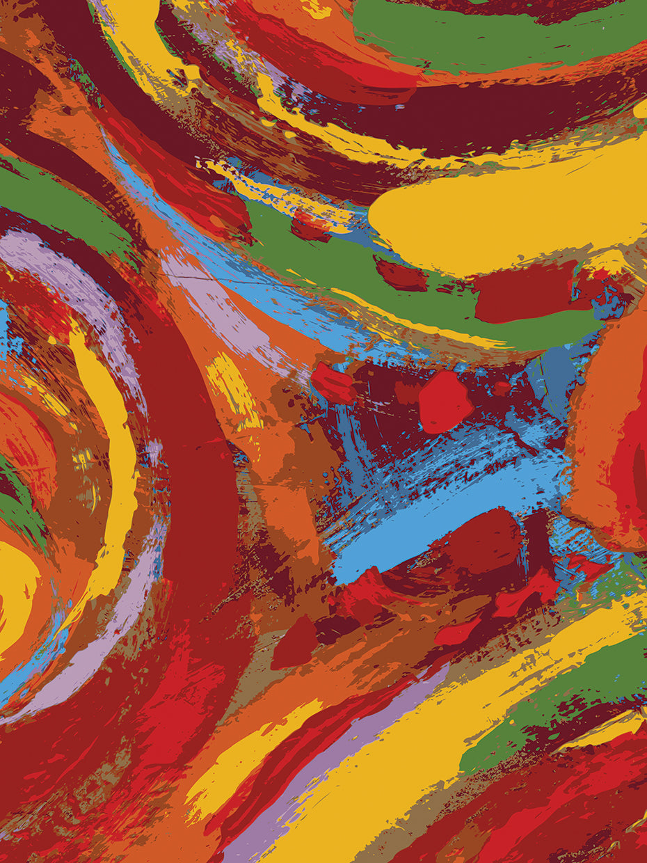 Dazzling Desert Swirls Abstract