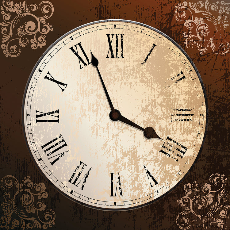 Almost Tea Time Vintage Clock