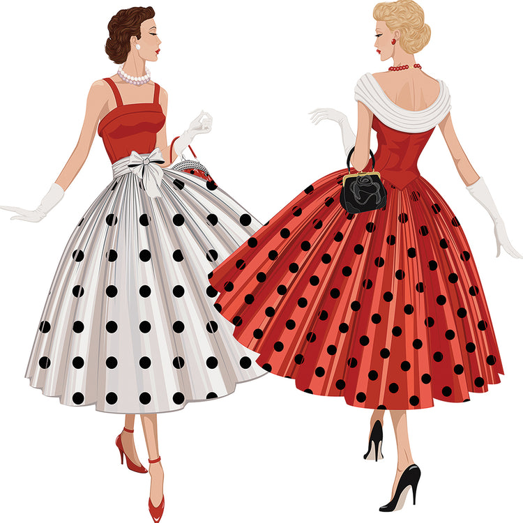 Polka Dot Fifties Fashionistas