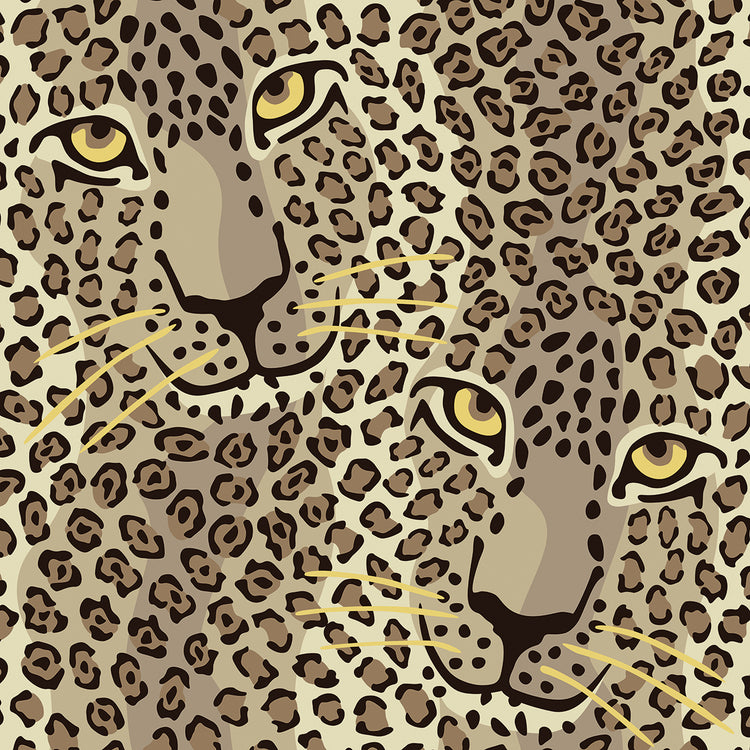 Arte de la lona de los leopardos de Dot Your Eyes