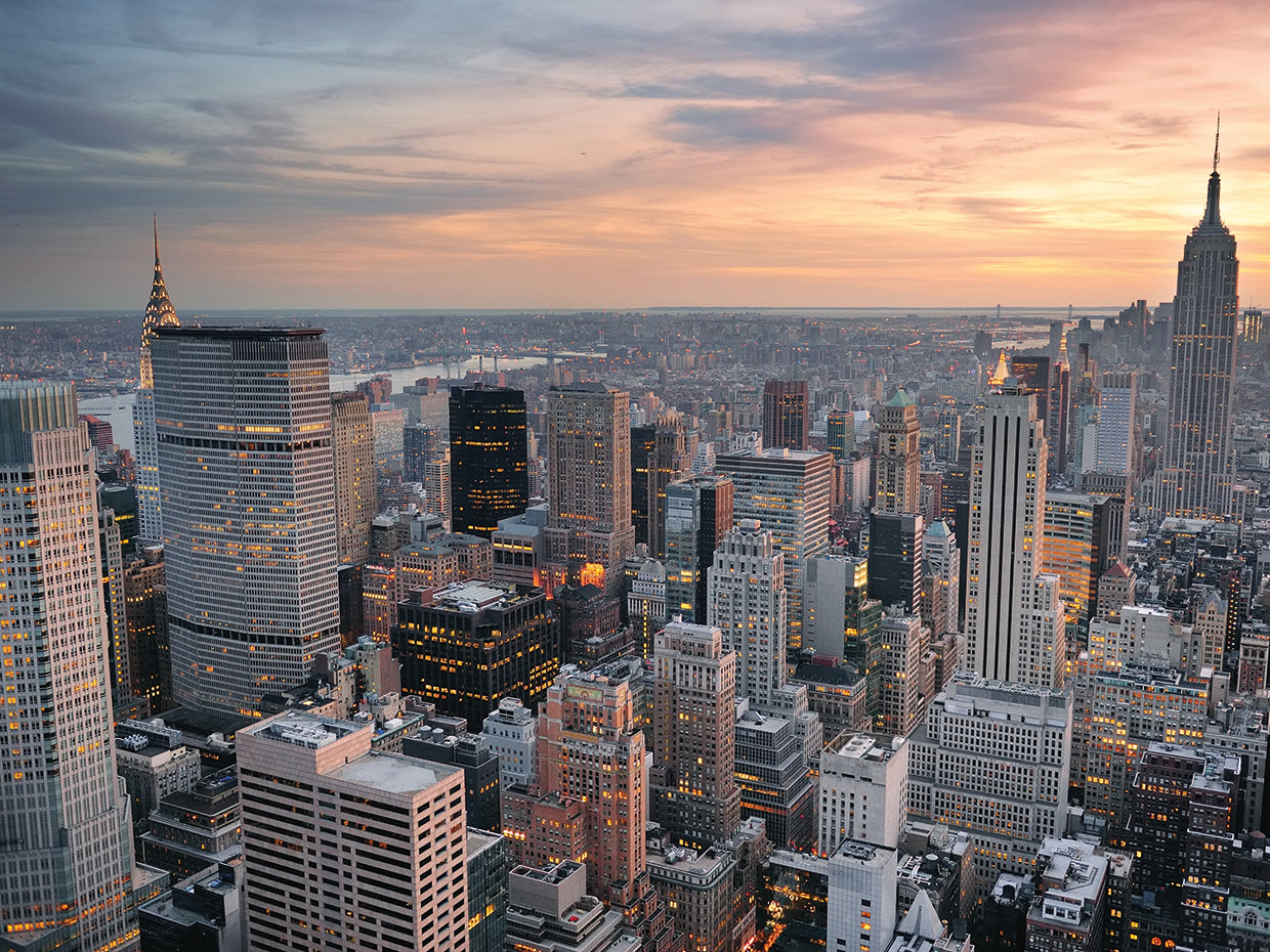 Manhattan Skyline Sunset