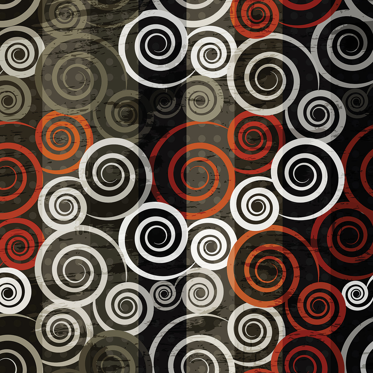 Black Coffee and Cream Swirls