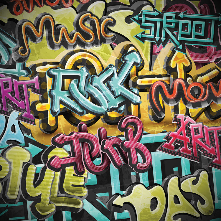 La contraseña es el arte de la lona de Grafitti