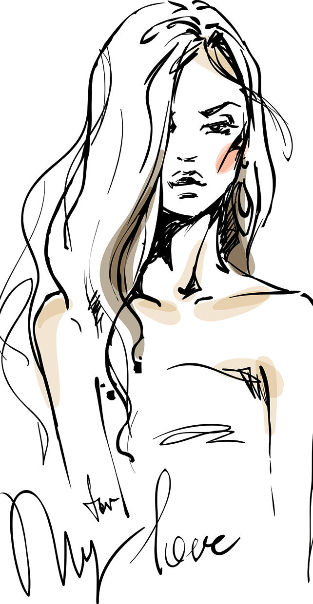 Female Figure Pen and Ink