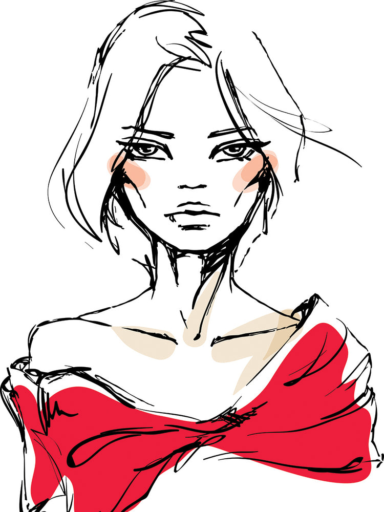 Red Carpet Figure Sketch