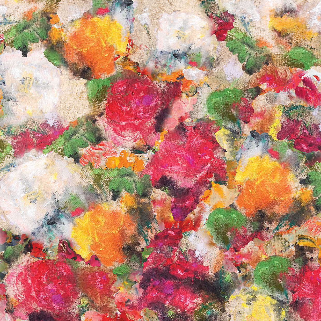 Arte de la lona del ramo de las riquezas de las rosas