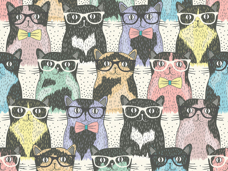 Hipster Cool Cats