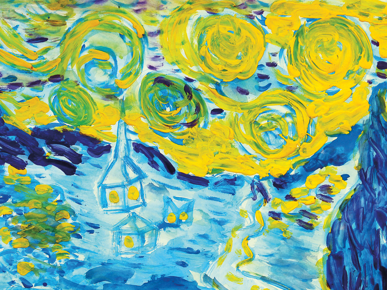 Vincent's Winter Place Arte de la lona