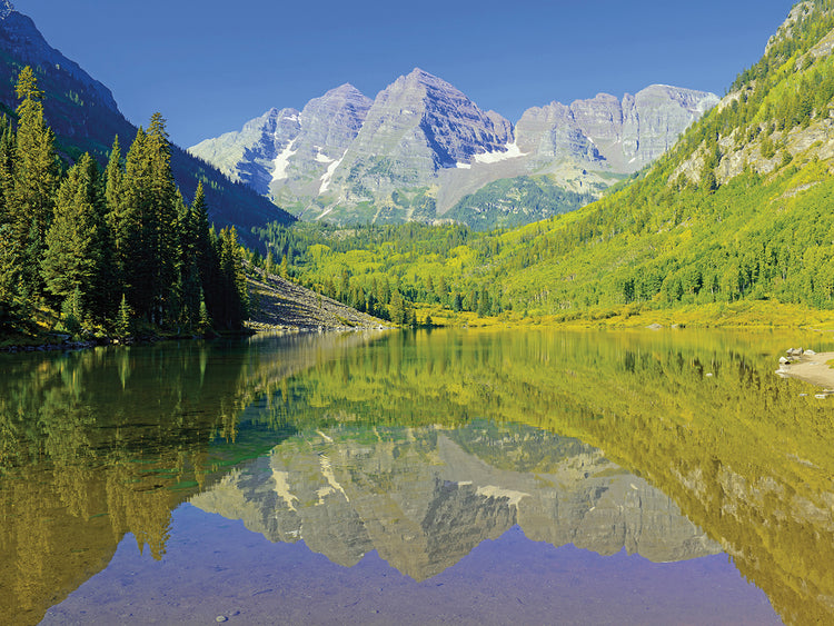 Maroon Bells Colorado Verano Lienzo Arte