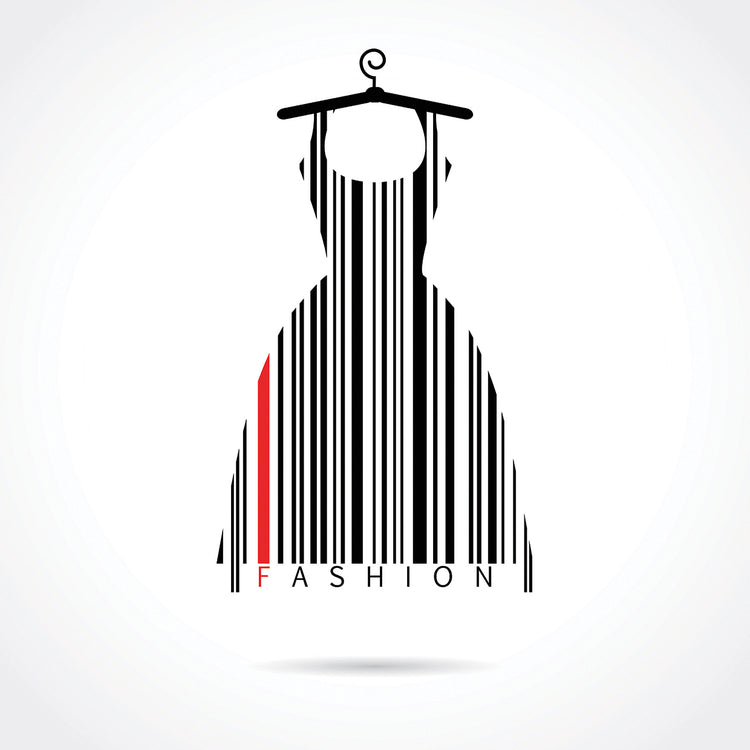Little Black Barcode Dress