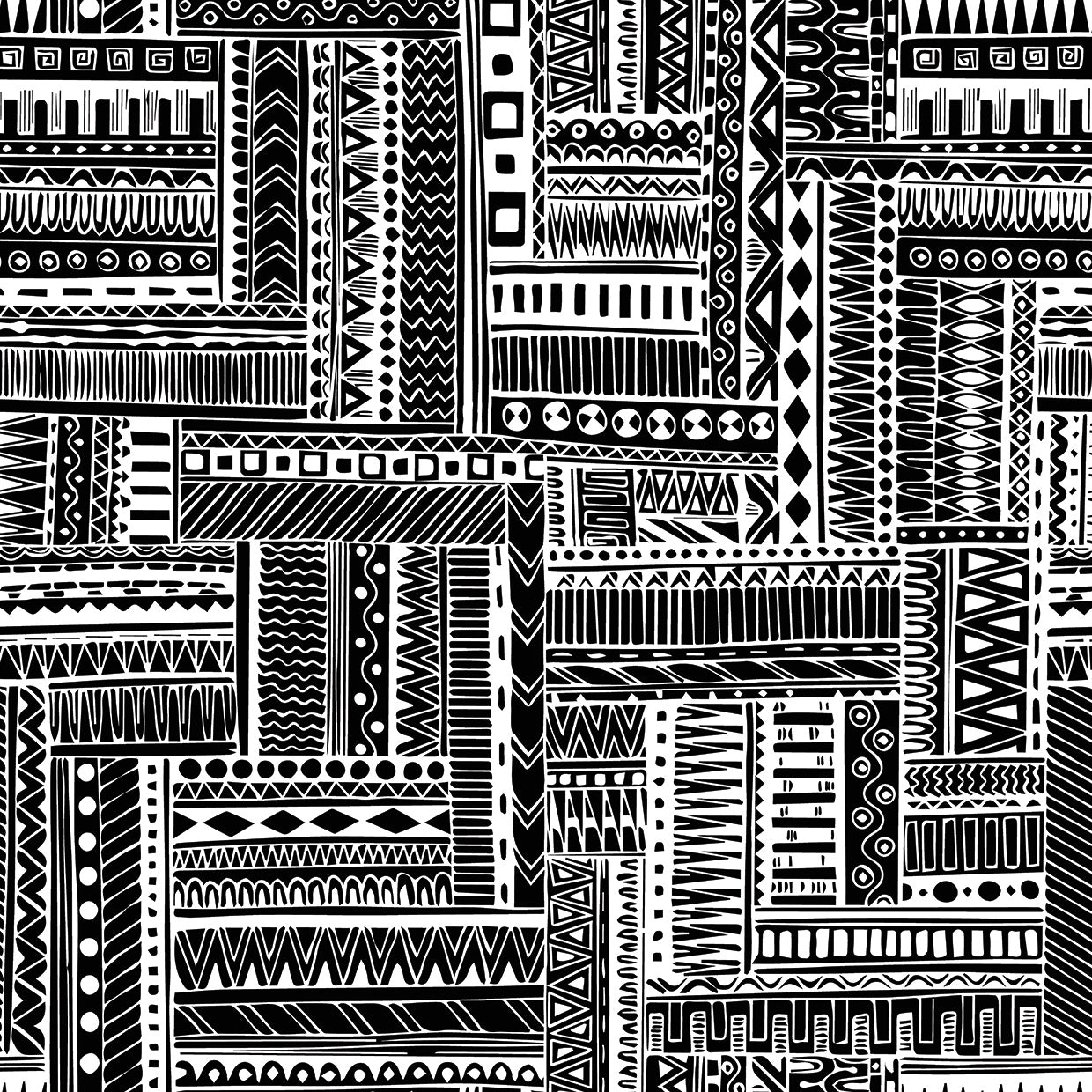 Tuxedo Texture Tribal Pattern