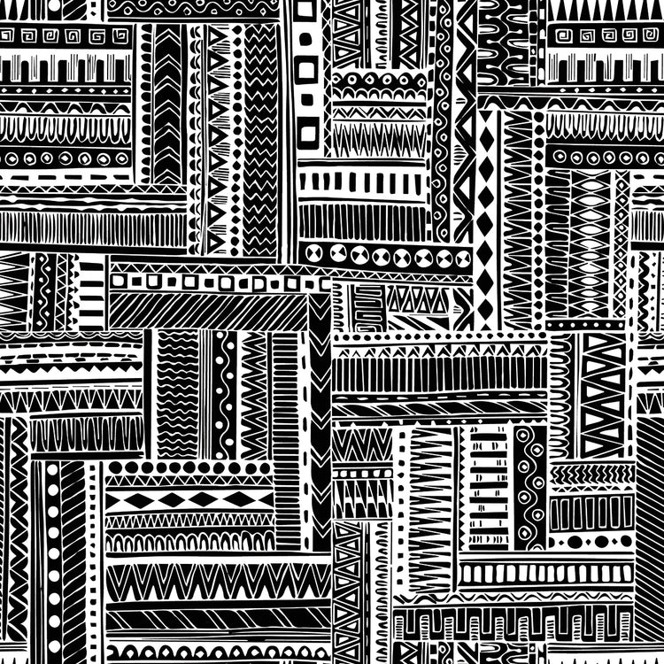Tuxedo Texture Tribal Pattern