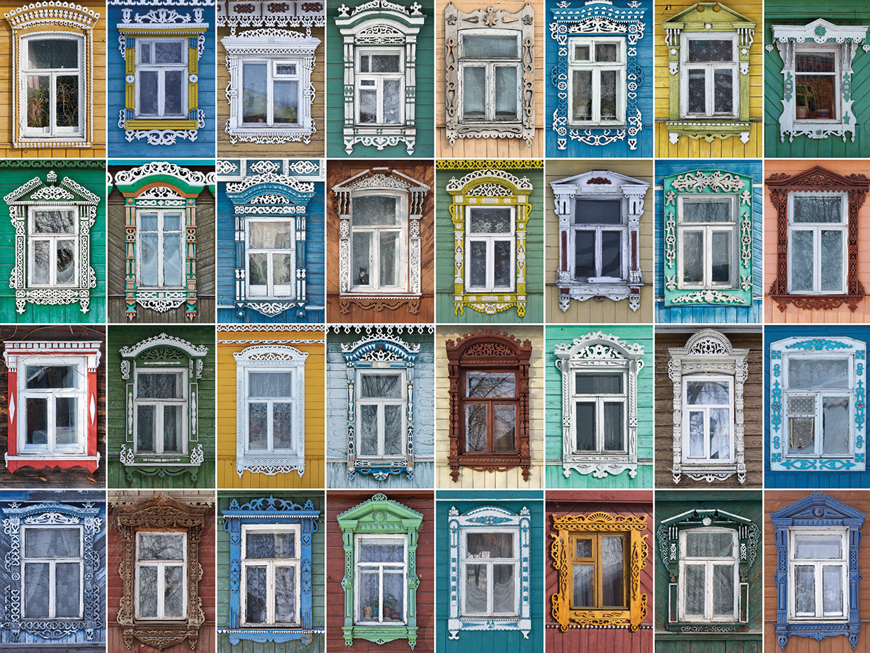 Colorful Fancy Window Collage