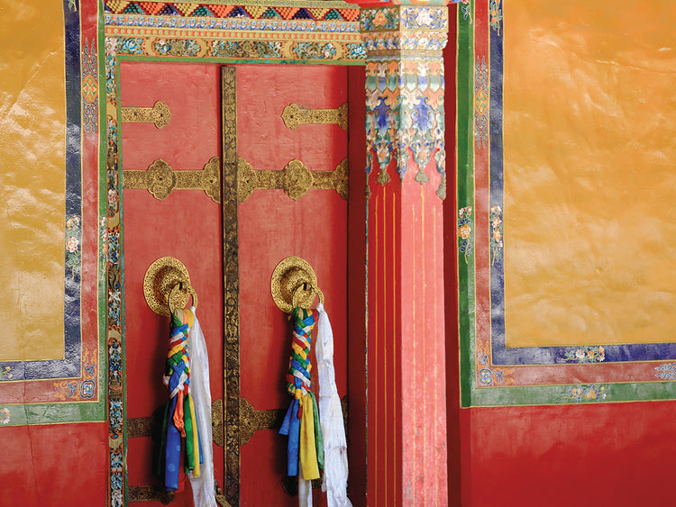Red and Gold Tibetan Doors