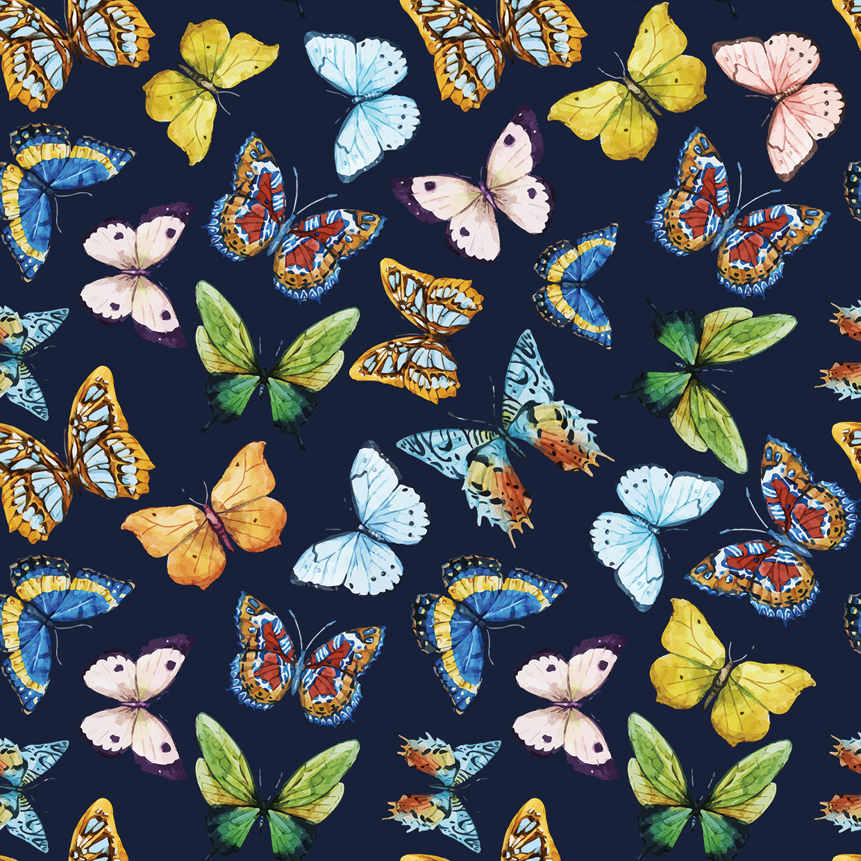 Cuadro de mariposas y zafiros