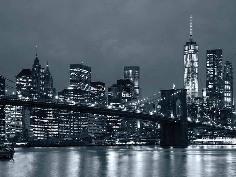 Arte de la lona de la vista de la película de Manhattan