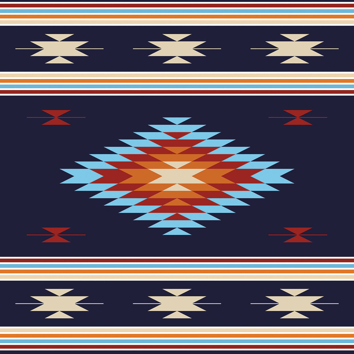 Santa Fe Sunset Tribal Pattern
