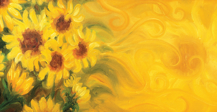 Girasoles derritiéndose al sol Lienzo