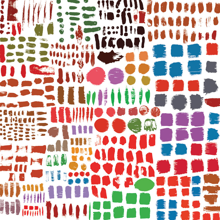 Artístico Colores Marcas de pincel Arte en lienzo