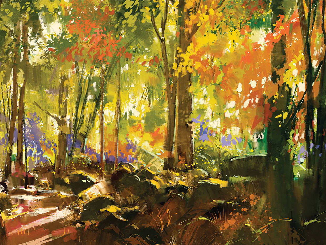 Golden Mountain Autumn Path