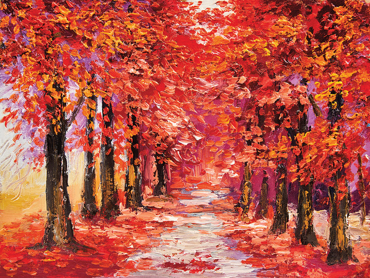 Scarlet Sprinkles Autumn Path