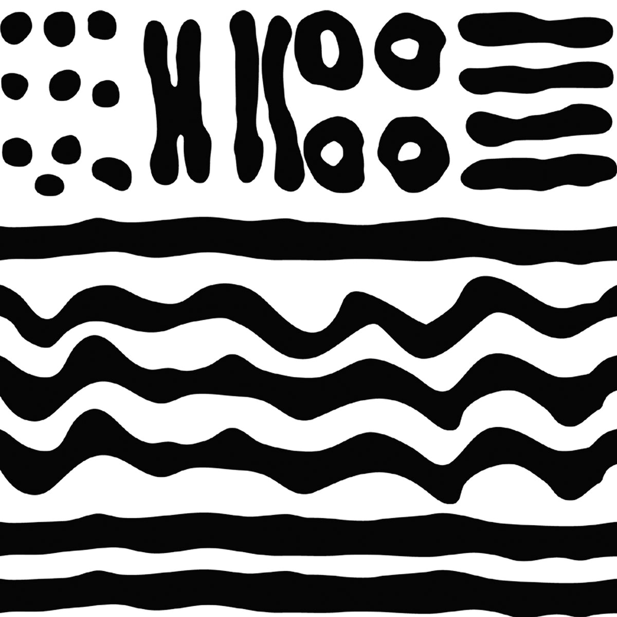Dipped in Ink Brush Patterns Wall Art by DP Gallery | Fine Art Canvas