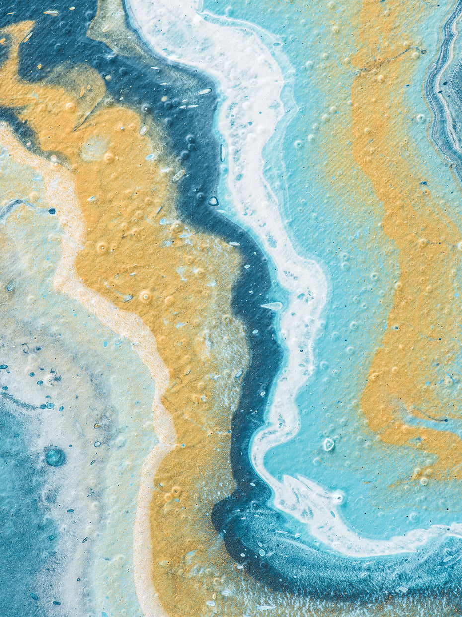 Sandy Crystal Blue Waves