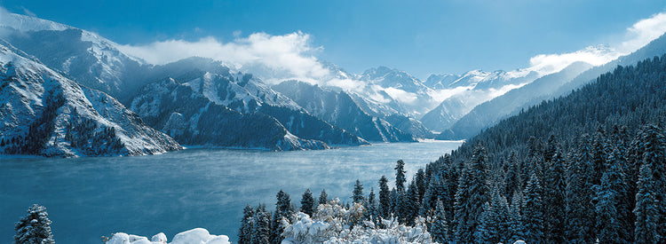 Porcelain Blue China Lake