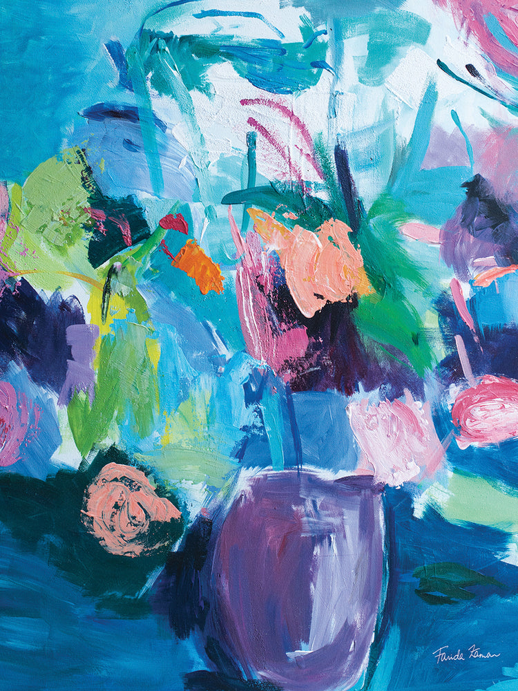 Plum Floral Abstract