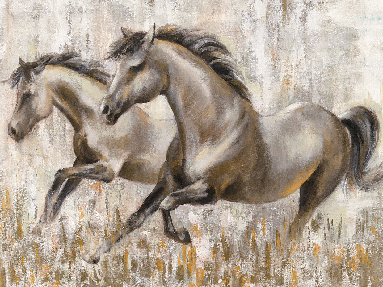 Running Horses by Silvia Vassileva art work on canvas or framed canvas prints