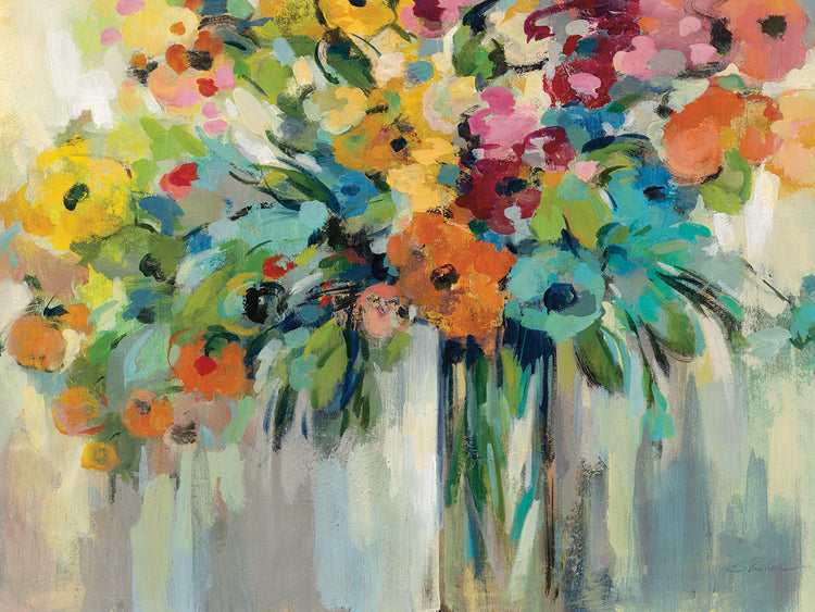 Cloud of Flowers by Silvia Vassileva art work on canvas or framed canvas prints