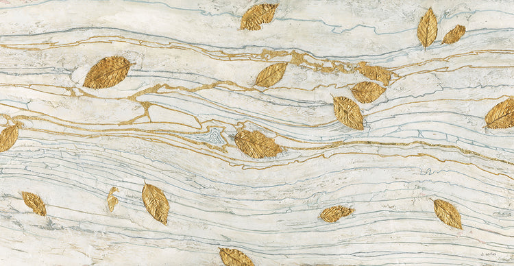 Golden Fossil Leaves