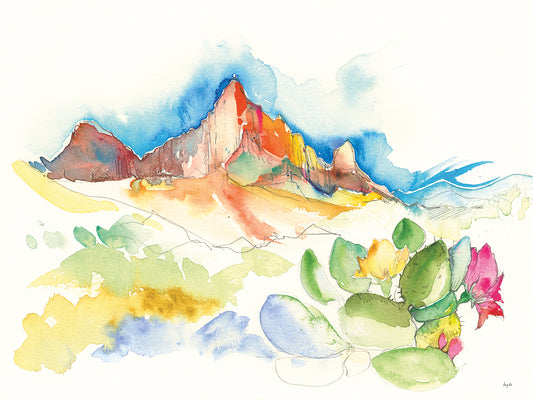 Desert Mountains Canvas Print