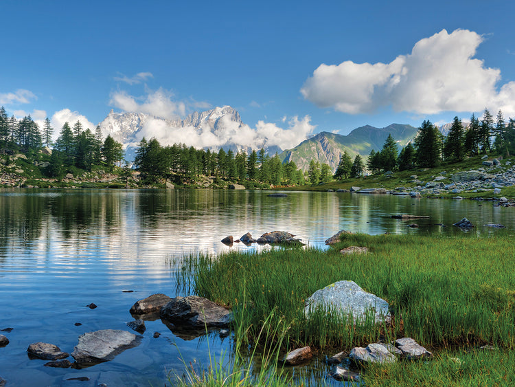 Lago de verano italiano Lienzo