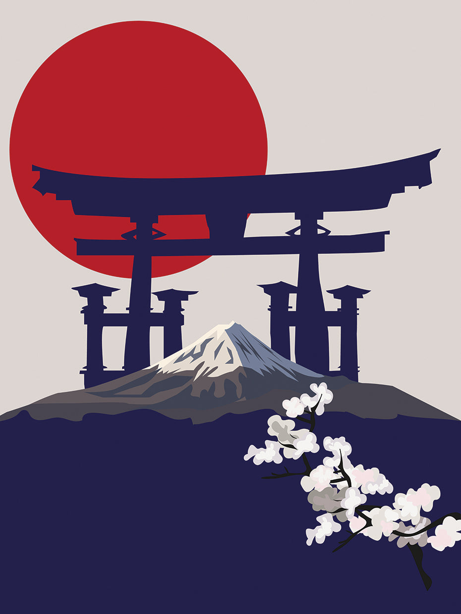 Primavera del monte Fuji Lienzo
