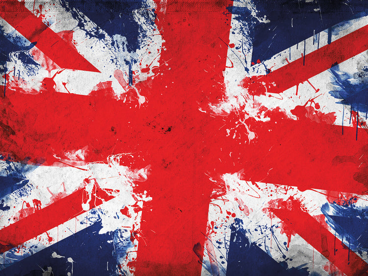 Bandera de rock británica Lienzo
