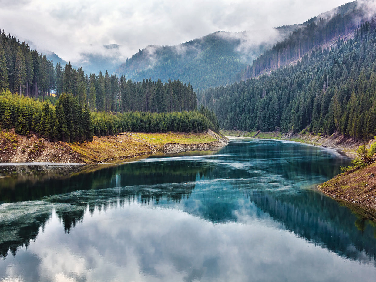 Romanian Lake Reflection