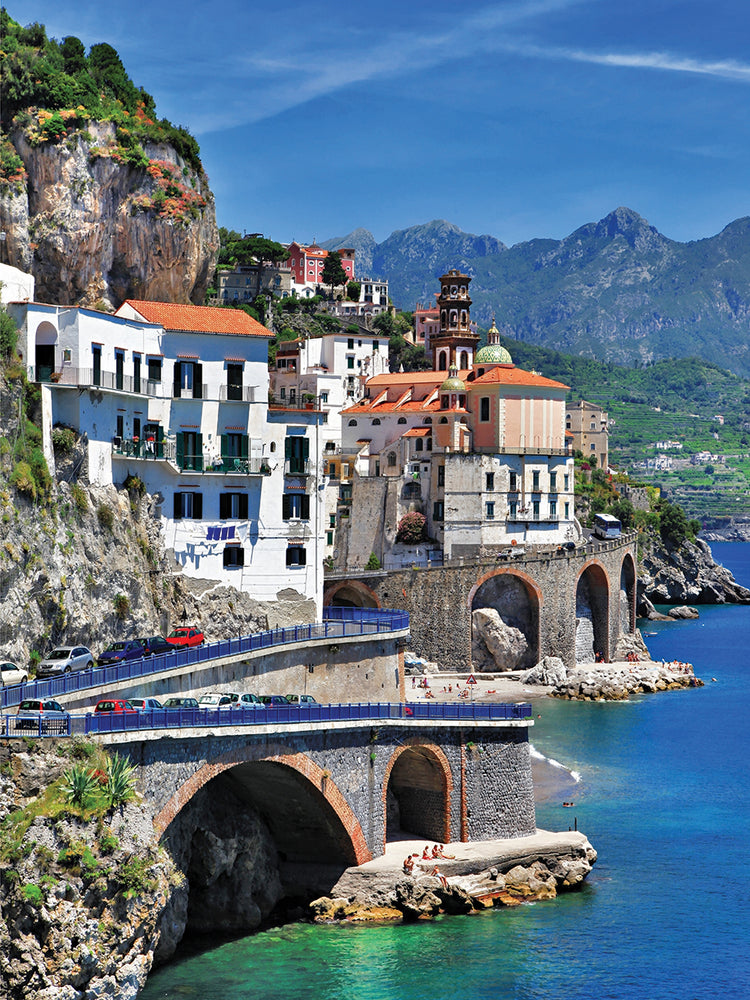 Gema azul de la costa de Amalfi Lienzo