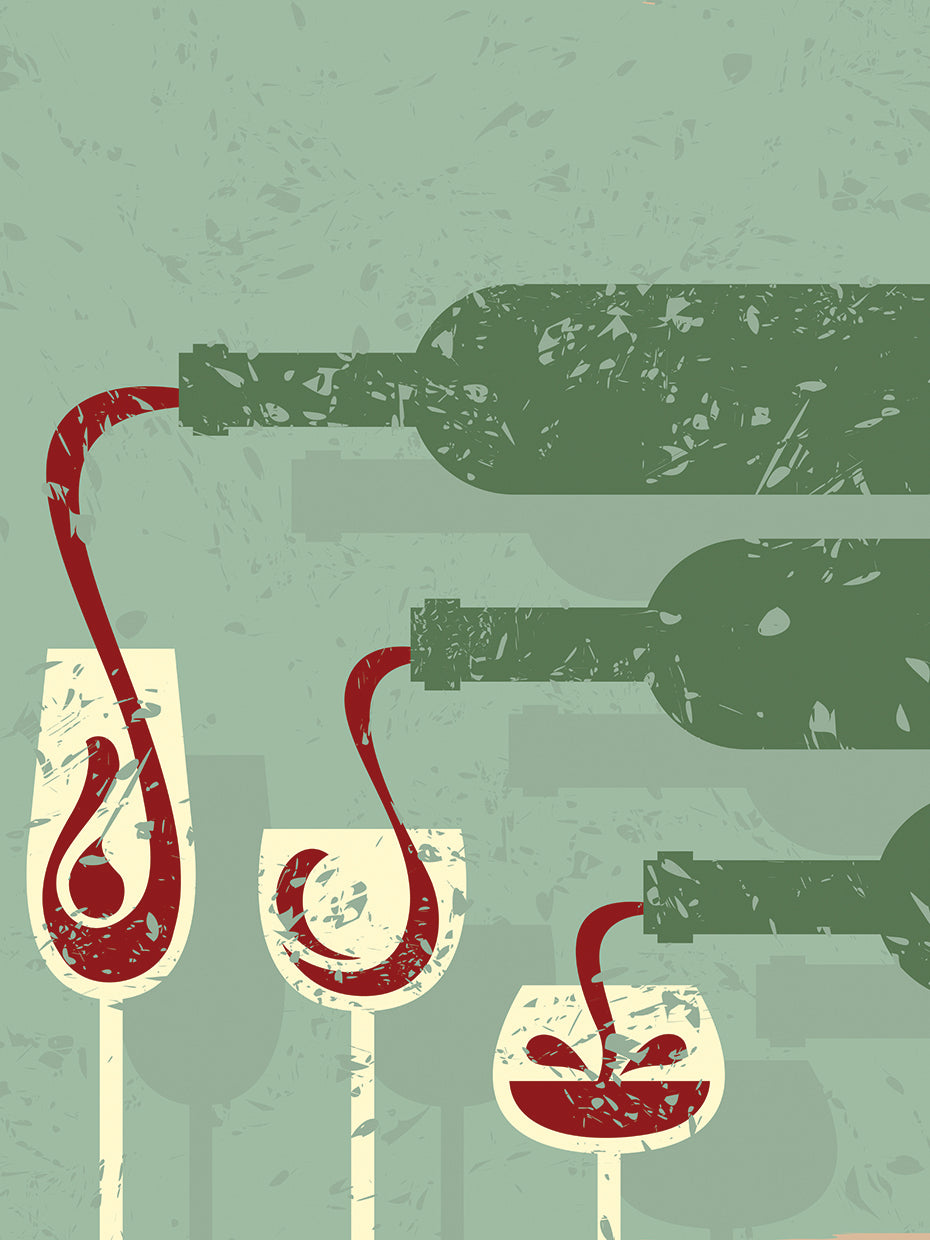 Cata de vinos tintos Lienzo