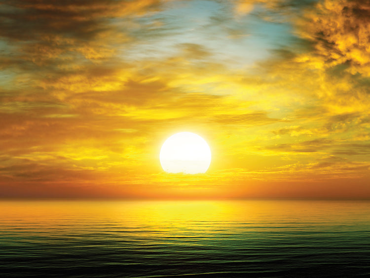 Destello de amanecer verde Lienzo