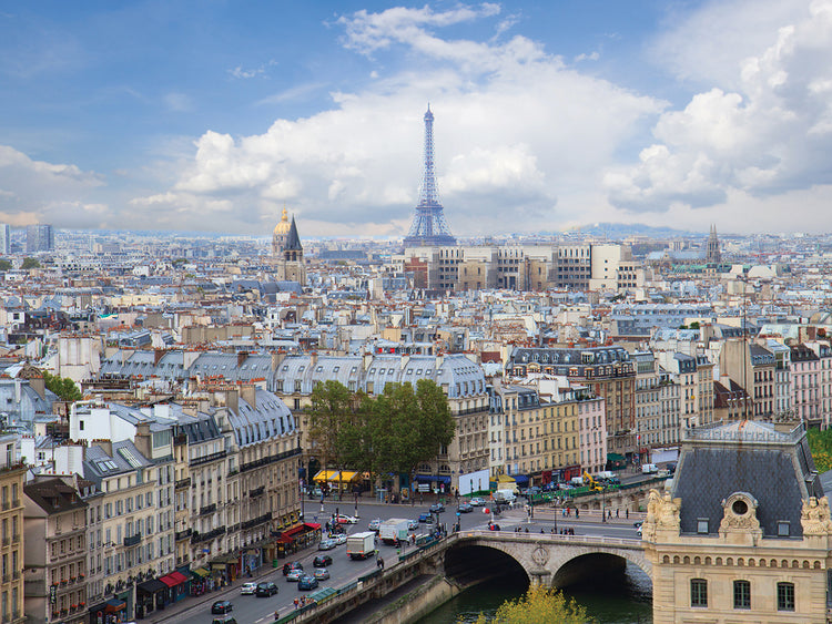 París a lo largo del Sena Lienzo