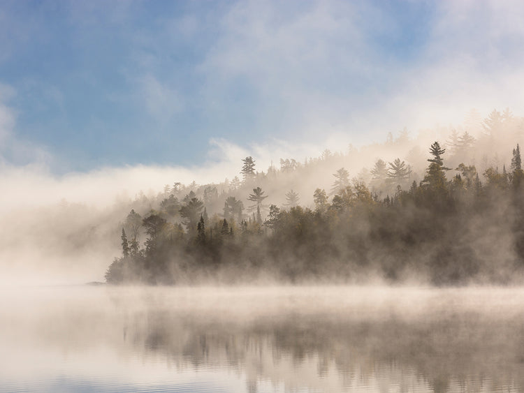 Niebla del lago ontario Lienzo